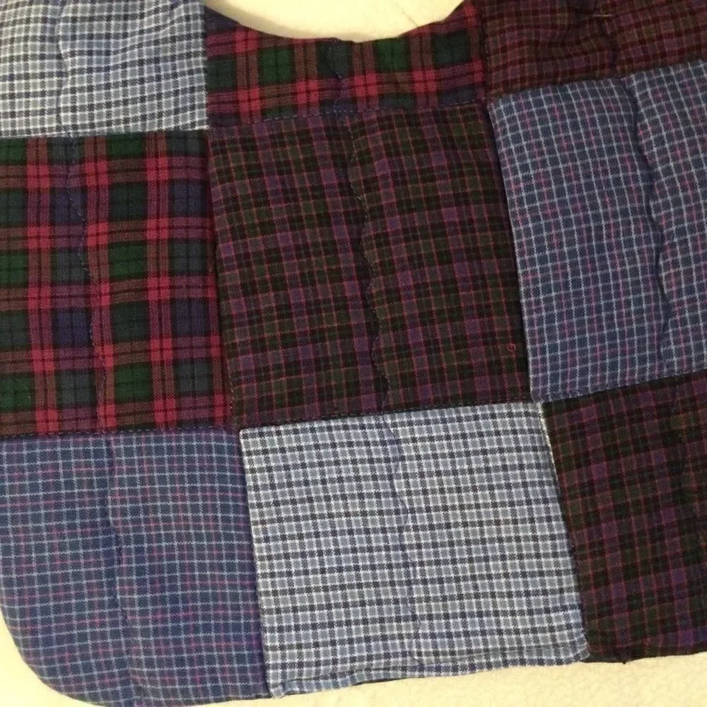 3/$25 or $12 ea.  NWT. Handmade Quilted Reversible Bib.